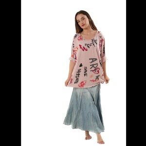 Graphic Print lilac Top